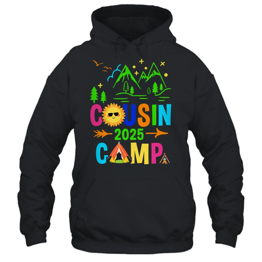 Family Camping Summer Vacation Crew Cousin Camp 2025 Shirt & Tank Top | siriusteestore