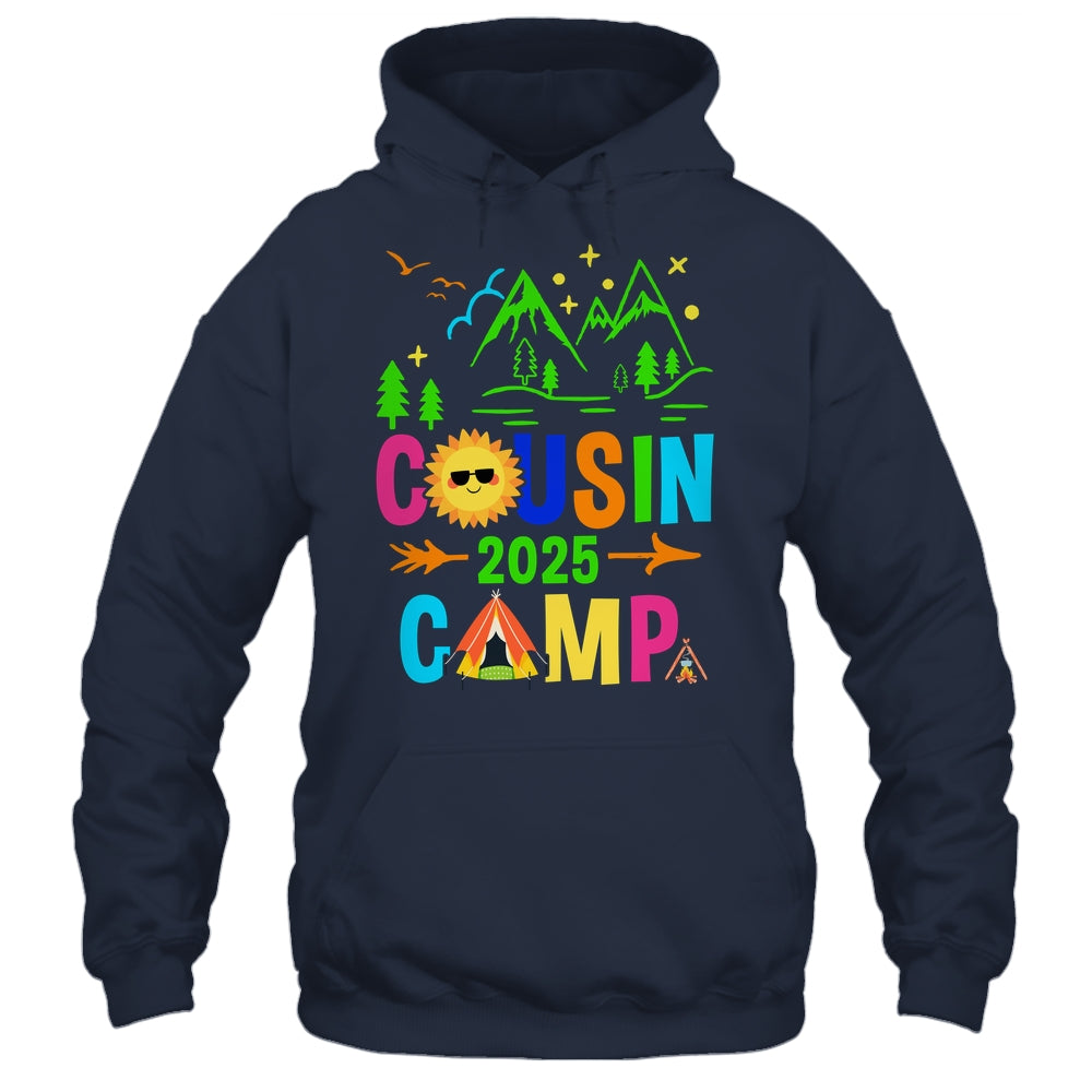 Family Camping Summer Vacation Crew Cousin Camp 2025 Shirt & Tank Top | siriusteestore