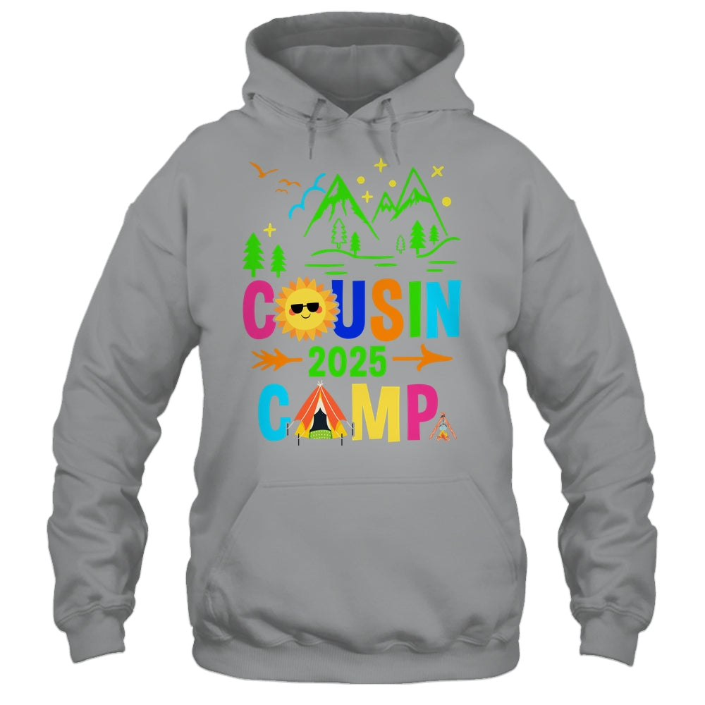 Family Camping Summer Vacation Crew Cousin Camp 2025 Shirt & Tank Top | siriusteestore