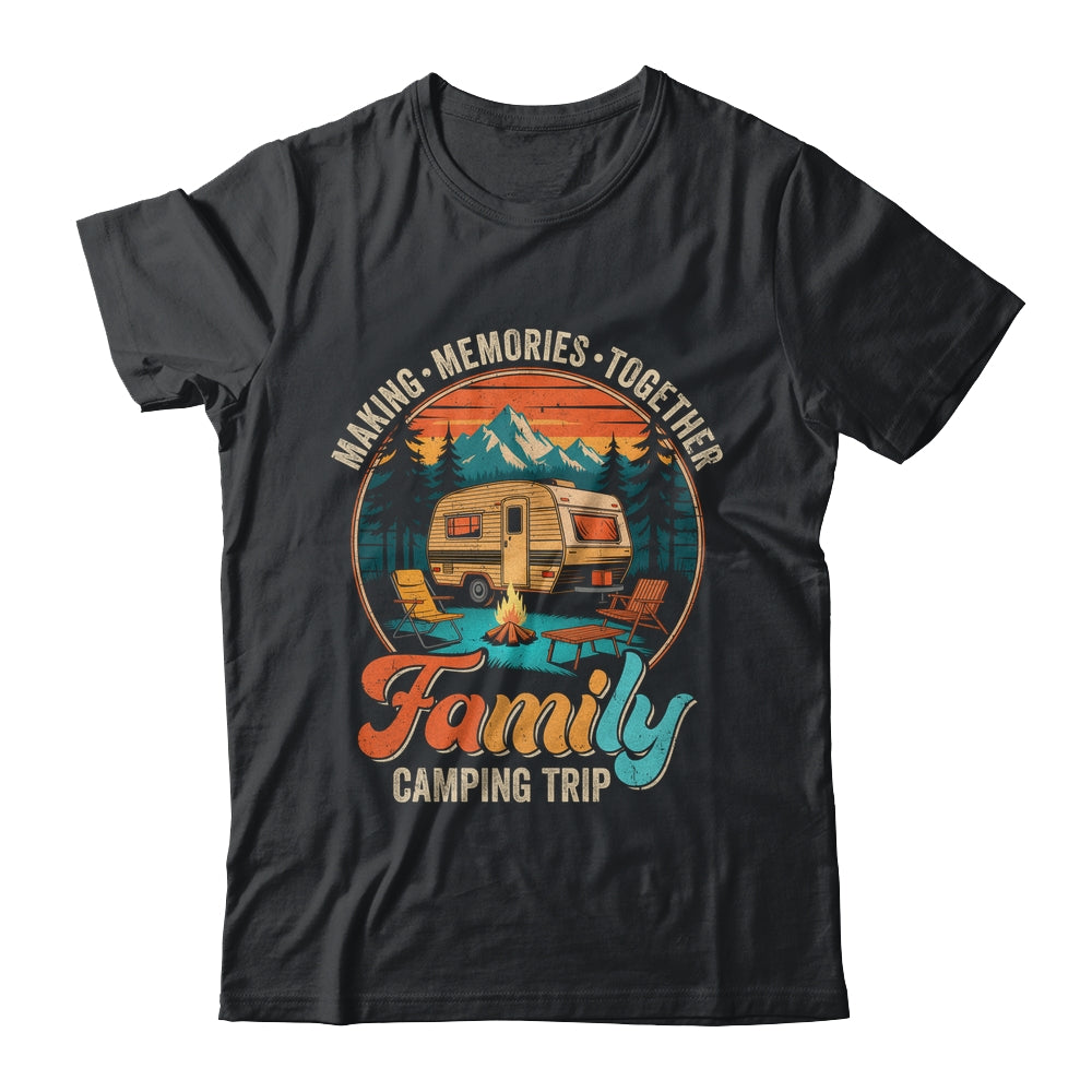 Family Camping Trip Memories Camper Matching Crew Vintage Shirt & Tank Top | siriusteestore