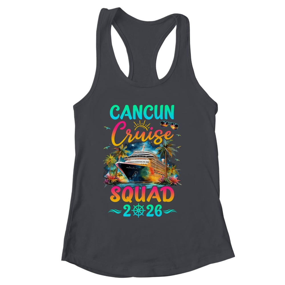 Family Cancun Cruise Squad 2026 Summer Vacation Matching Shirt & Tank Top | siriusteestore