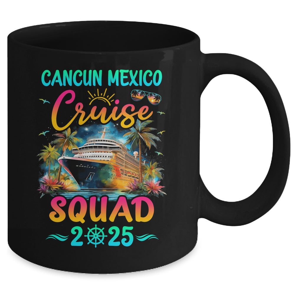 Family Cancun Mexico Cruise Squad 2025 Summer Vacation Matching Mug | siriusteestore