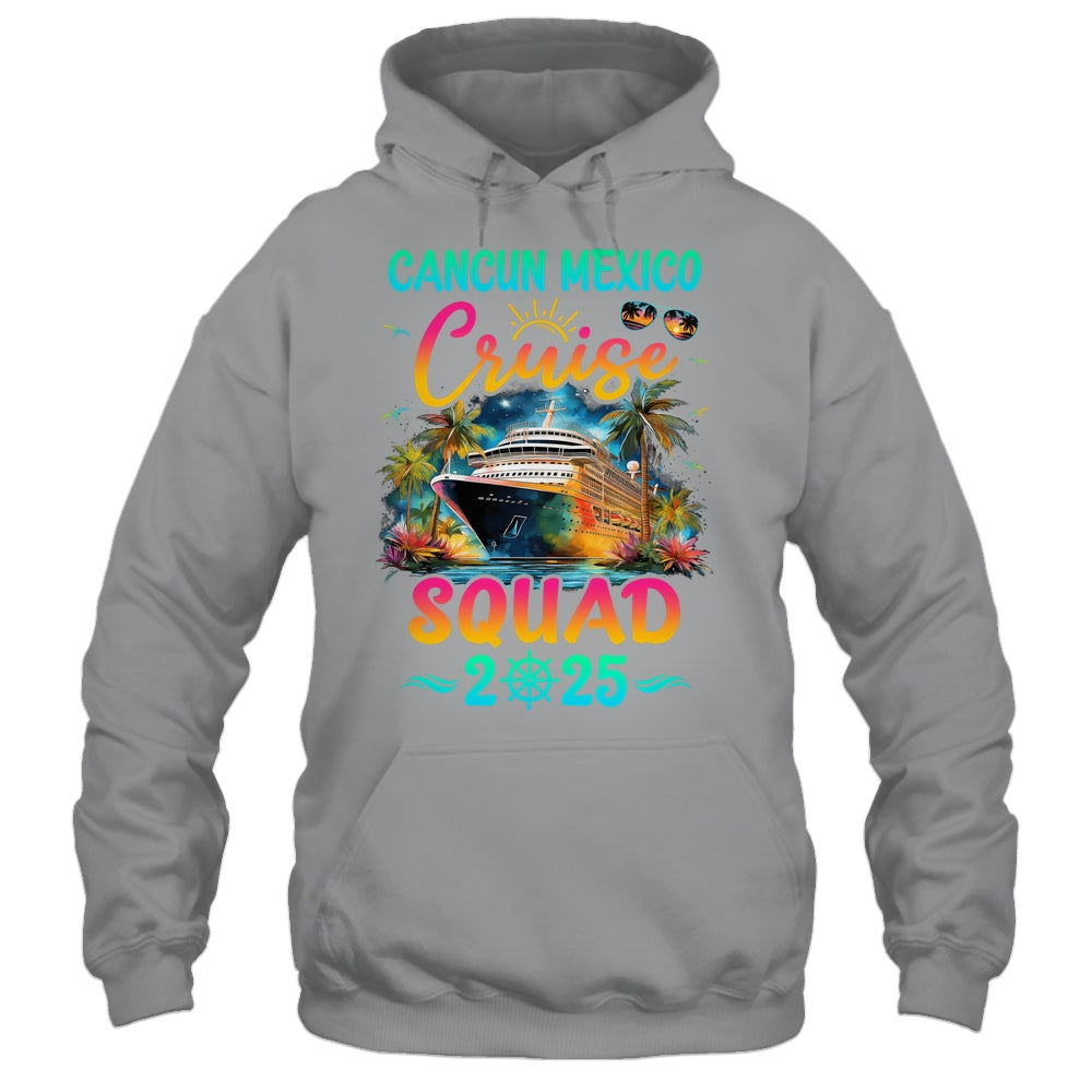 Family Cancun Mexico Cruise Squad 2025 Summer Vacation Matching Shirt & Tank Top | siriusteestore