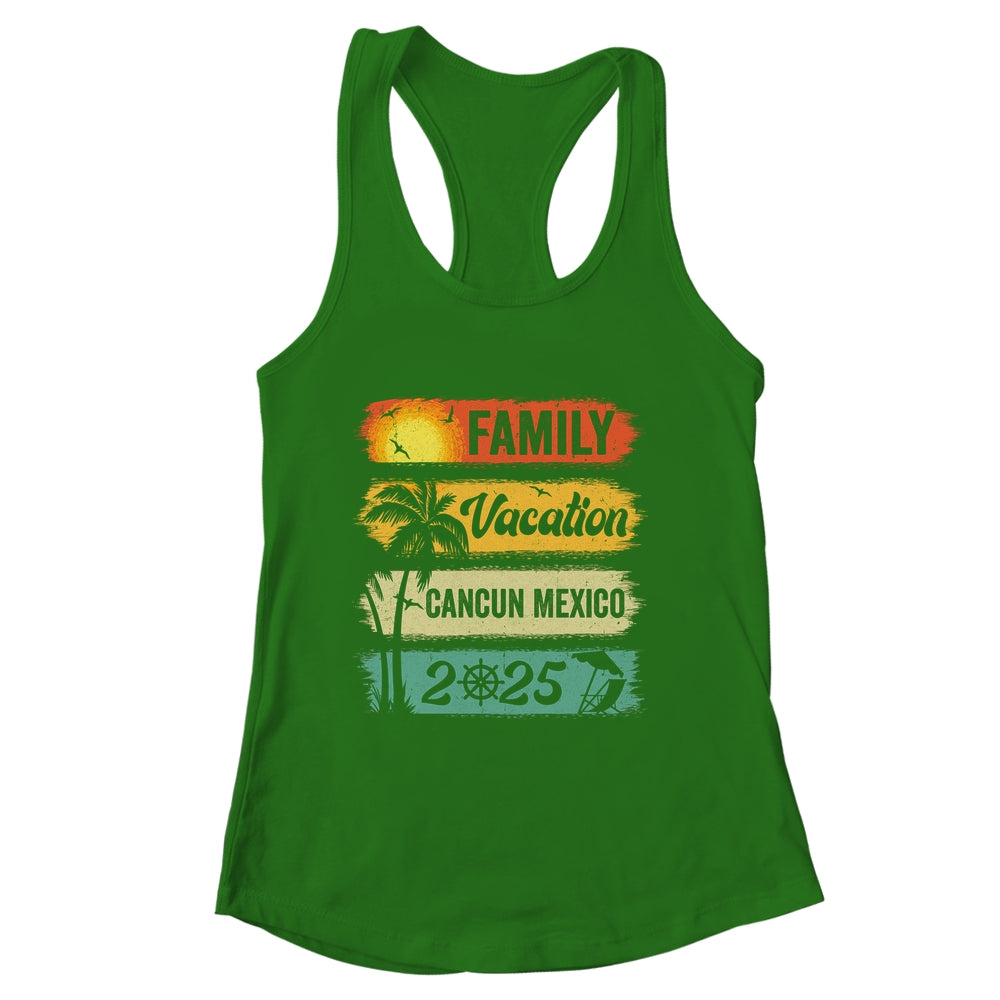 Family Cancun Mexico Vacation 2025 Funny Matching Group Family Shirt & Tank Top | siriusteestore