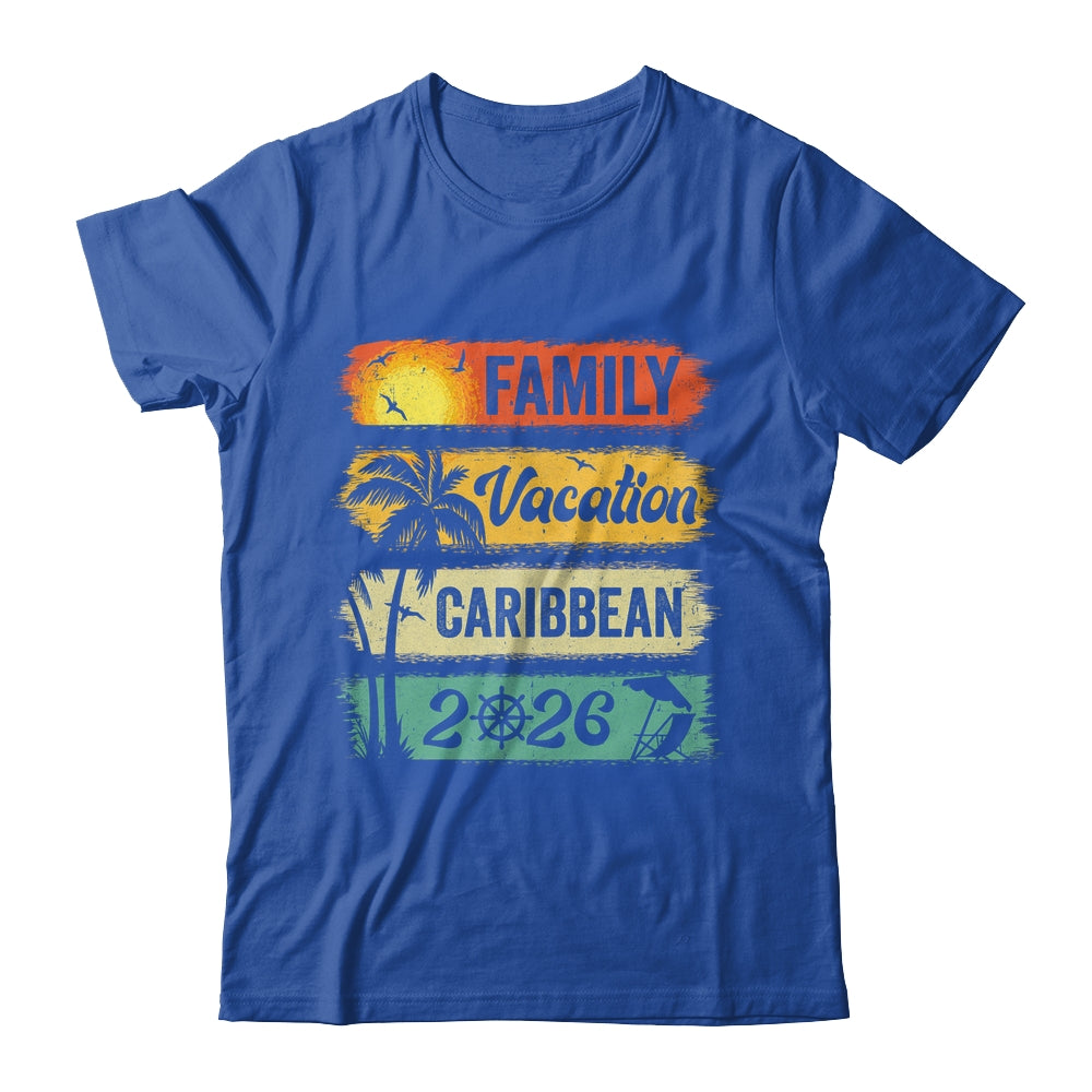 Family Caribbean Vacation 2026 Funny Matching Group Family Shirt & Tank Top | siriusteestore