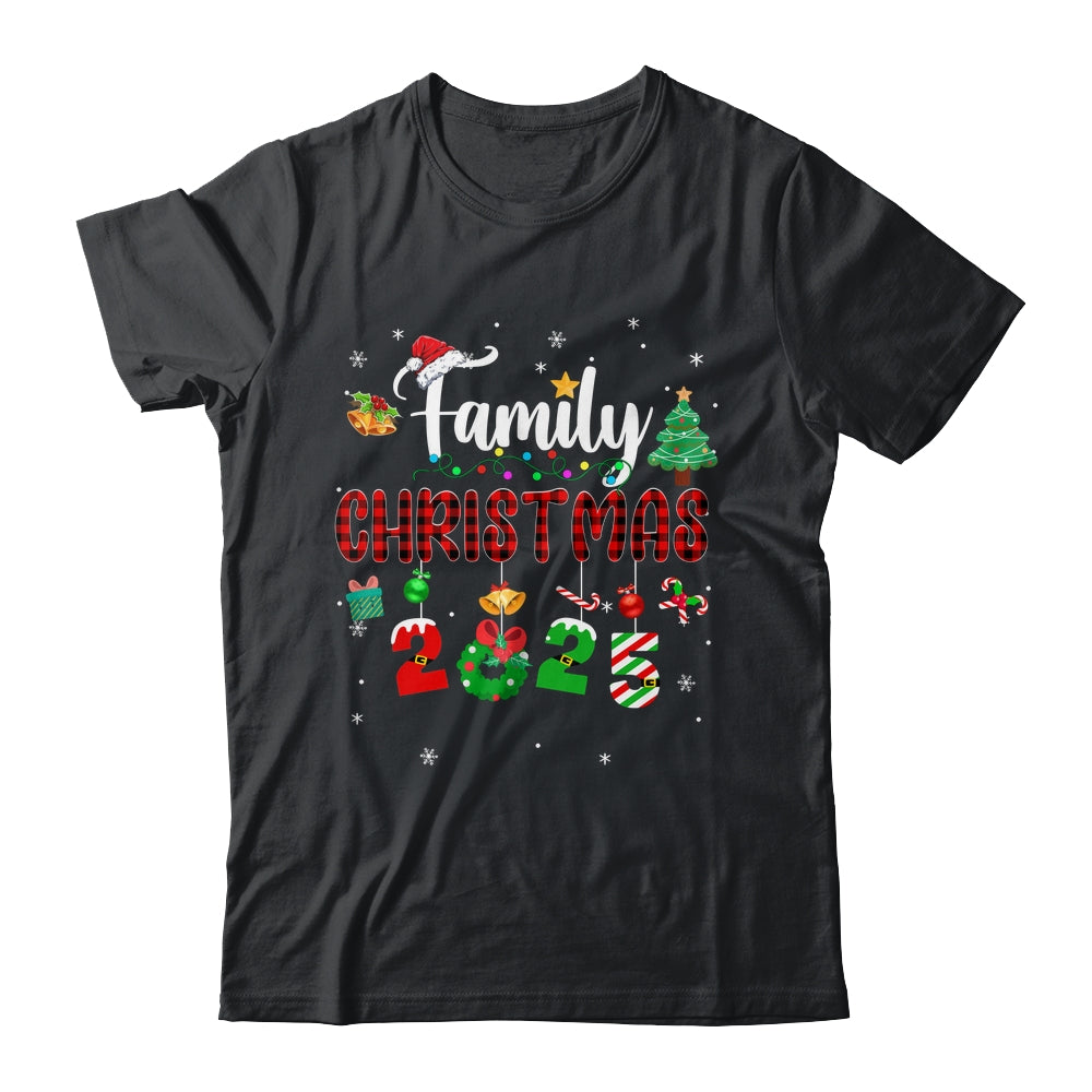 Family Christmas 2025 Matching Red Plaid Squad Santa Elf Shirt & Sweatshirt | siriusteestore