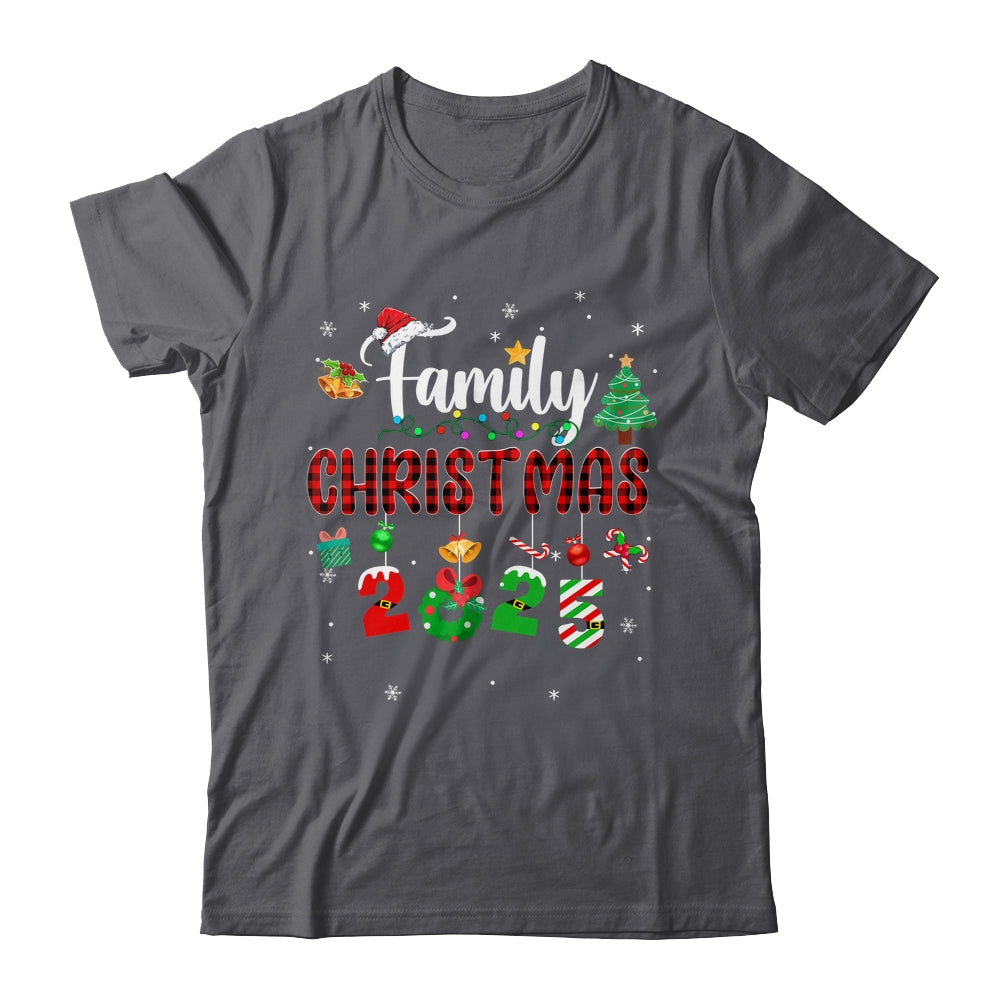 Family Christmas 2025 Matching Red Plaid Squad Santa Elf Shirt & Sweatshirt | siriusteestore
