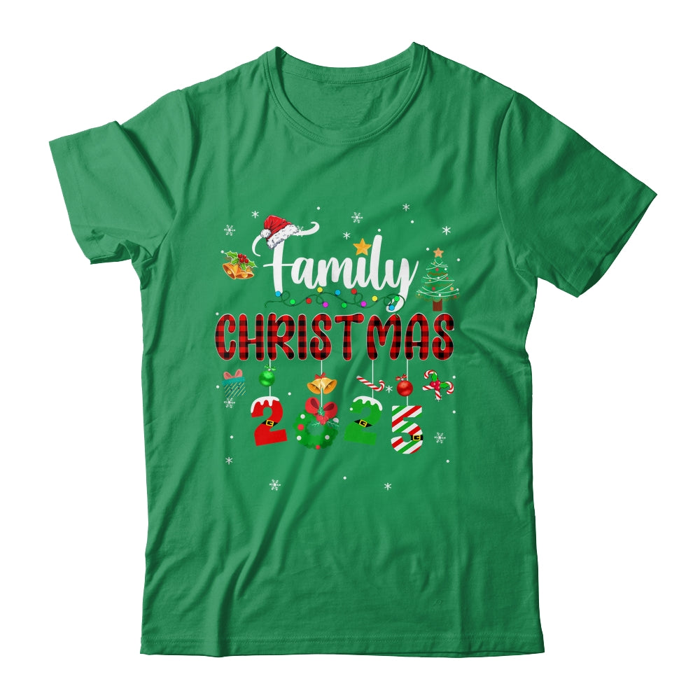 Family Christmas 2025 Matching Red Plaid Squad Santa Elf Shirt & Sweatshirt | siriusteestore