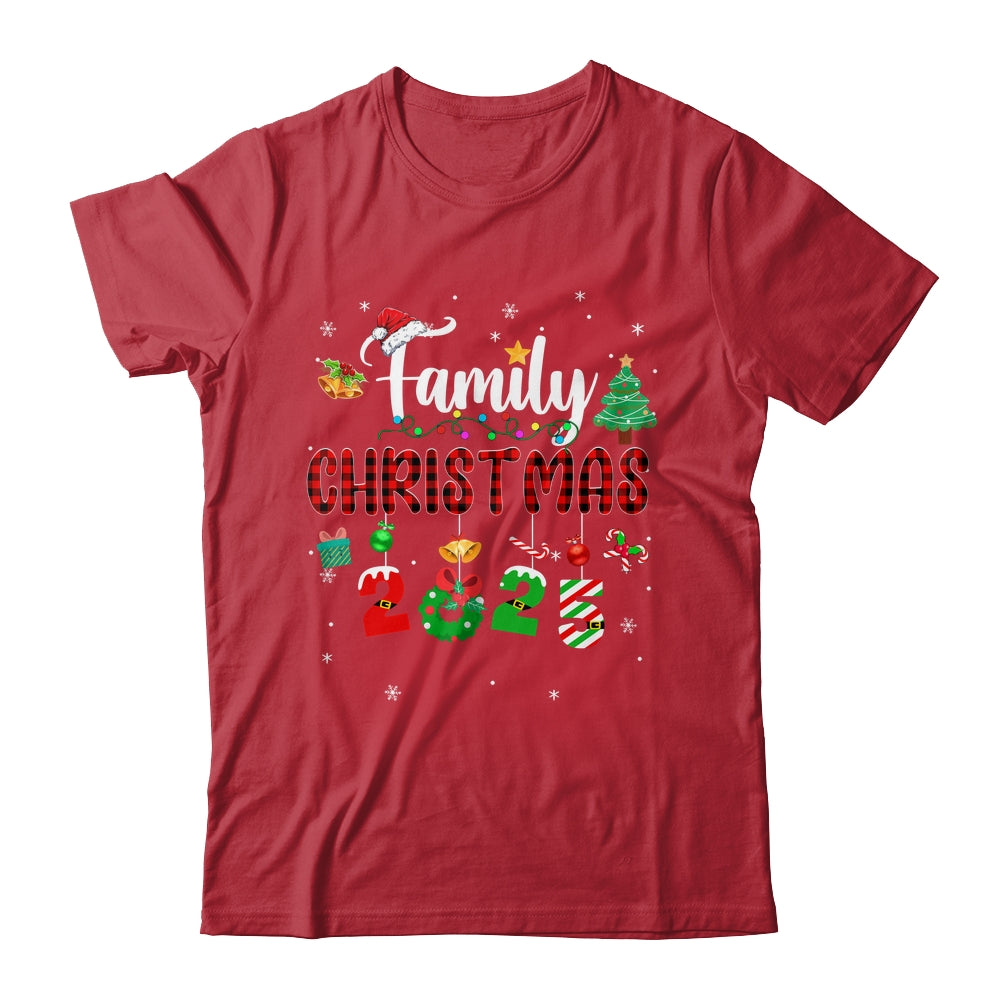 Family Christmas 2025 Matching Red Plaid Squad Santa Elf Shirt & Sweatshirt | siriusteestore