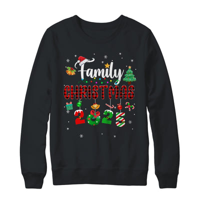 Family Christmas 2025 Matching Red Plaid Squad Santa Elf Shirt & Sweatshirt | siriusteestore
