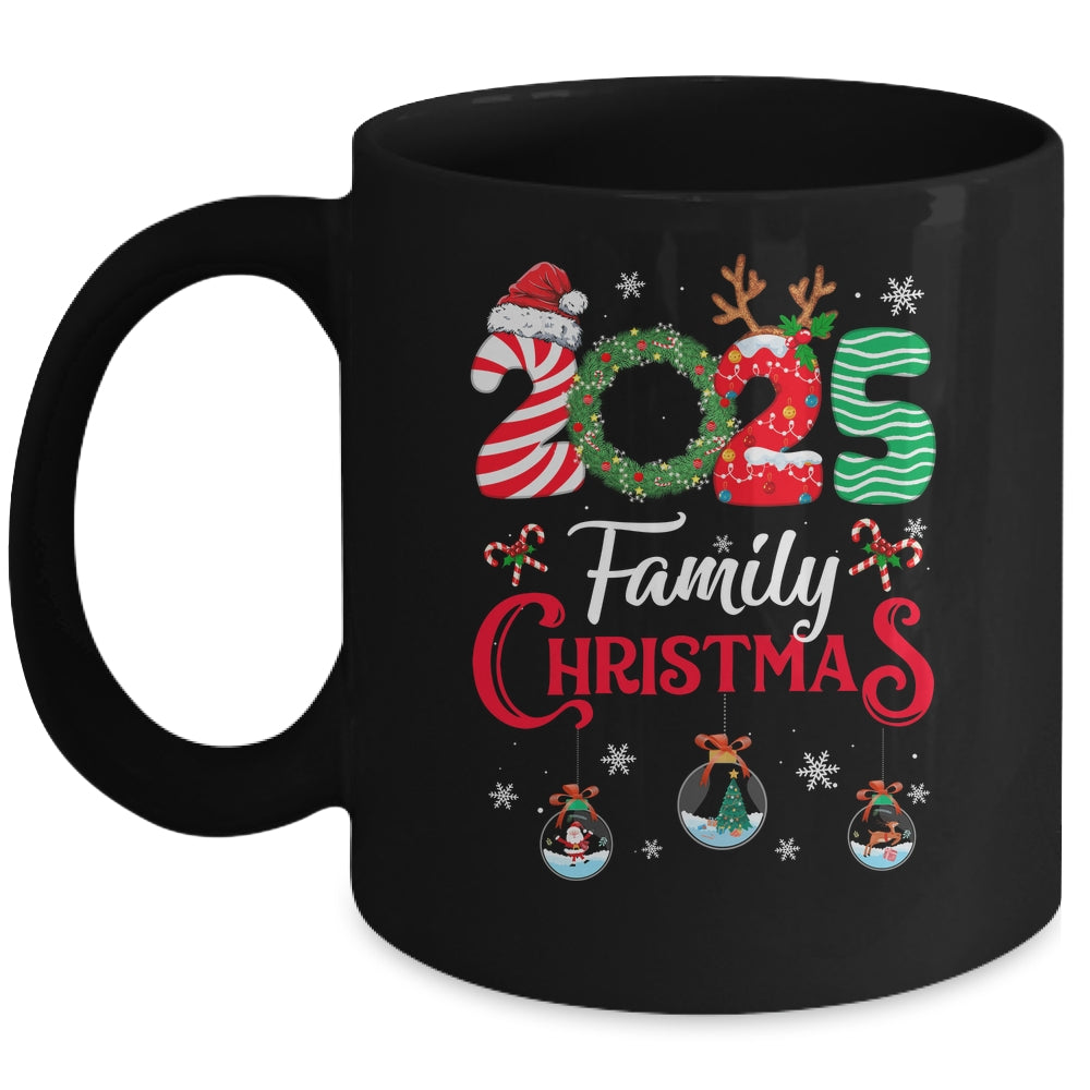 Family Christmas 2025 Merry Xmas Ball Light Garden Reindeer Mug | siriusteestore
