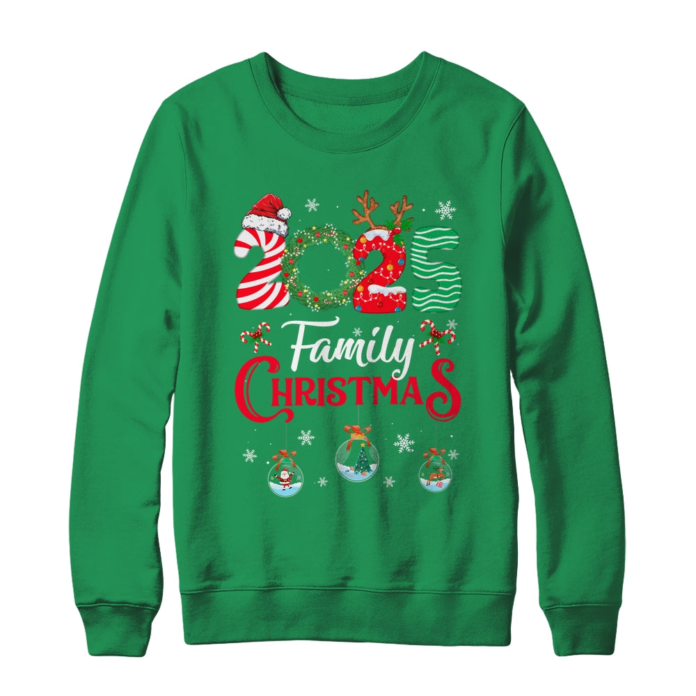 Family Christmas 2025 Merry Xmas Ball Light Garden Reindeer Shirt & Sweatshirt | siriusteestore