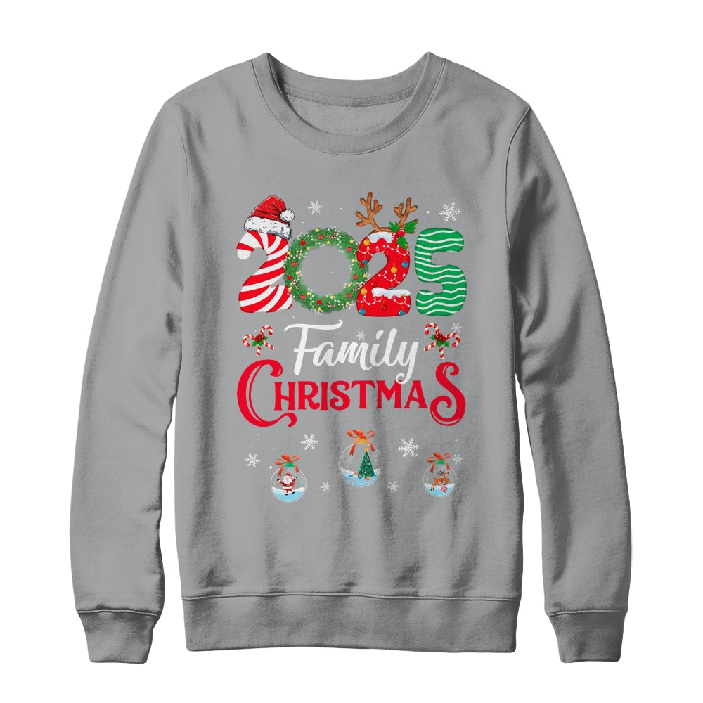 Family Christmas 2025 Merry Xmas Ball Light Garden Reindeer Shirt & Sweatshirt | siriusteestore