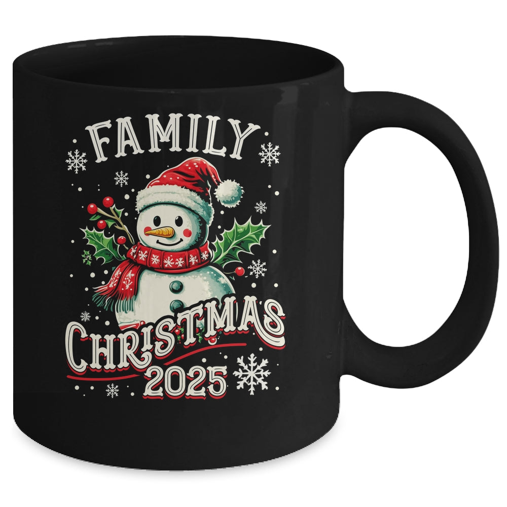 Family Christmas 2025 Snowman Family Matching Christmas Xmas Mug | siriusteestore