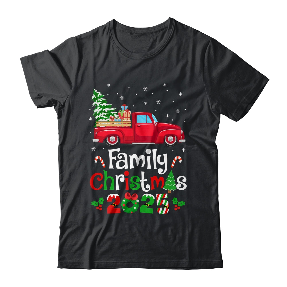 Family Christmas 2025 Truck Tree Squad Matching Xmas Team Shirt & Sweatshirt | siriusteestore