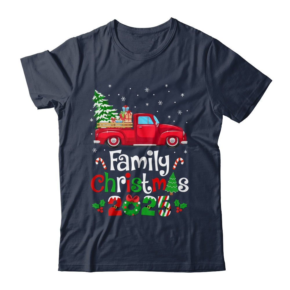 Family Christmas 2025 Truck Tree Squad Matching Xmas Team Shirt & Sweatshirt | siriusteestore