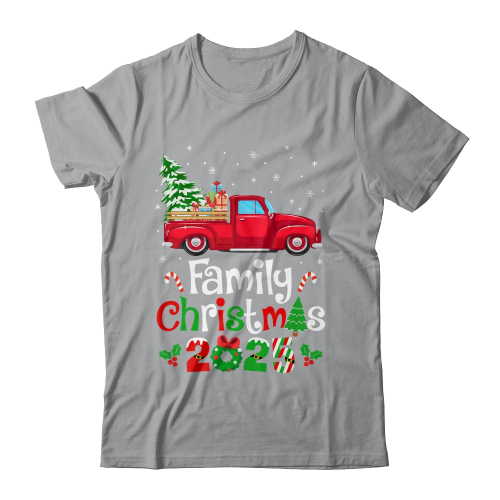 Family Christmas 2025 Truck Tree Squad Matching Xmas Team Shirt & Sweatshirt | siriusteestore