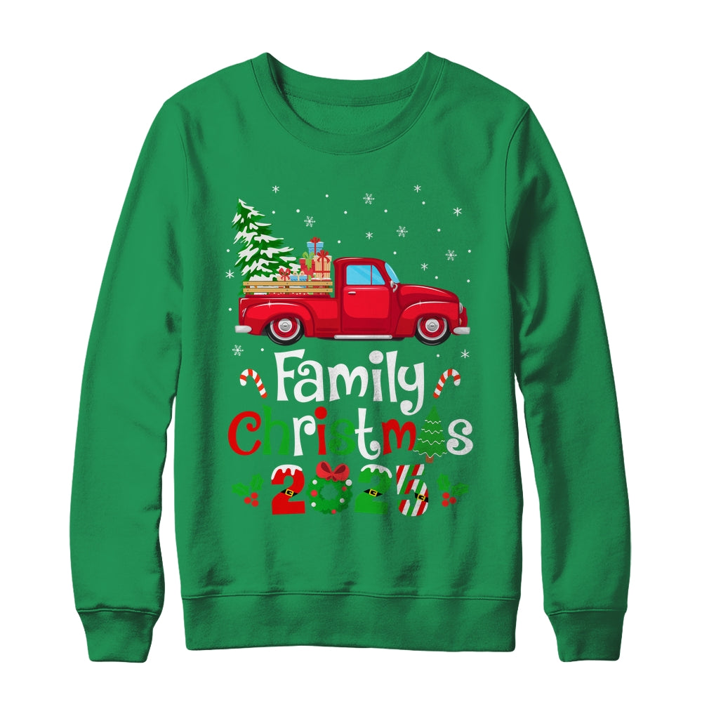 Family Christmas 2025 Truck Tree Squad Matching Xmas Team Shirt & Sweatshirt | siriusteestore