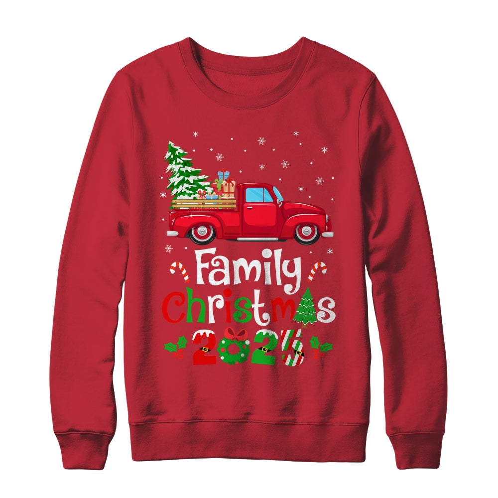 Family Christmas 2025 Truck Tree Squad Matching Xmas Team Shirt & Sweatshirt | siriusteestore