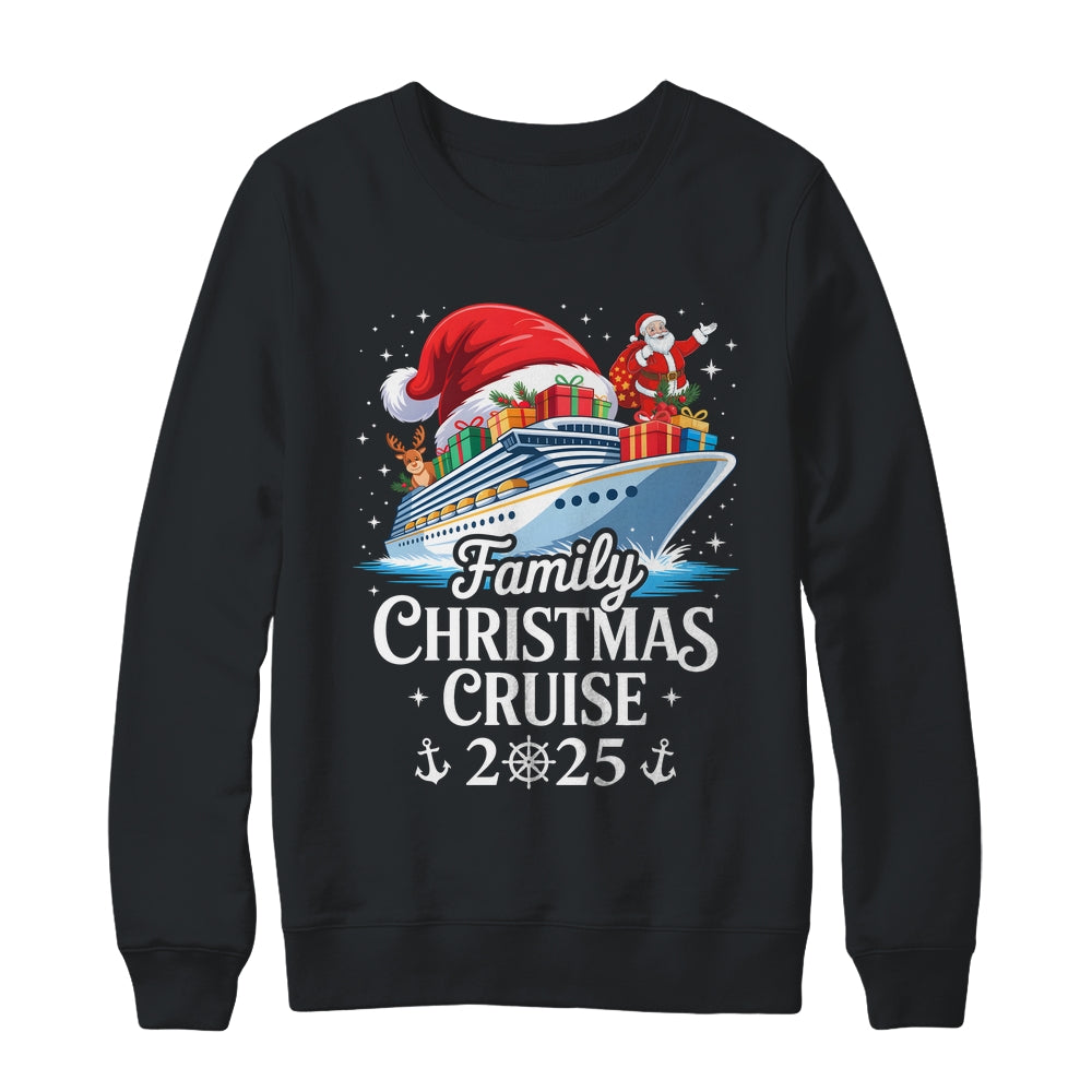 Family Christmas Cruise 2025 Matching Family Cruise Holiday Shirt & Sweatshirt | siriusteestore