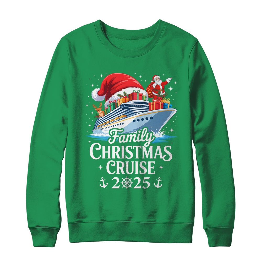 Family Christmas Cruise 2025 Matching Family Cruise Holiday Shirt & Sweatshirt | siriusteestore