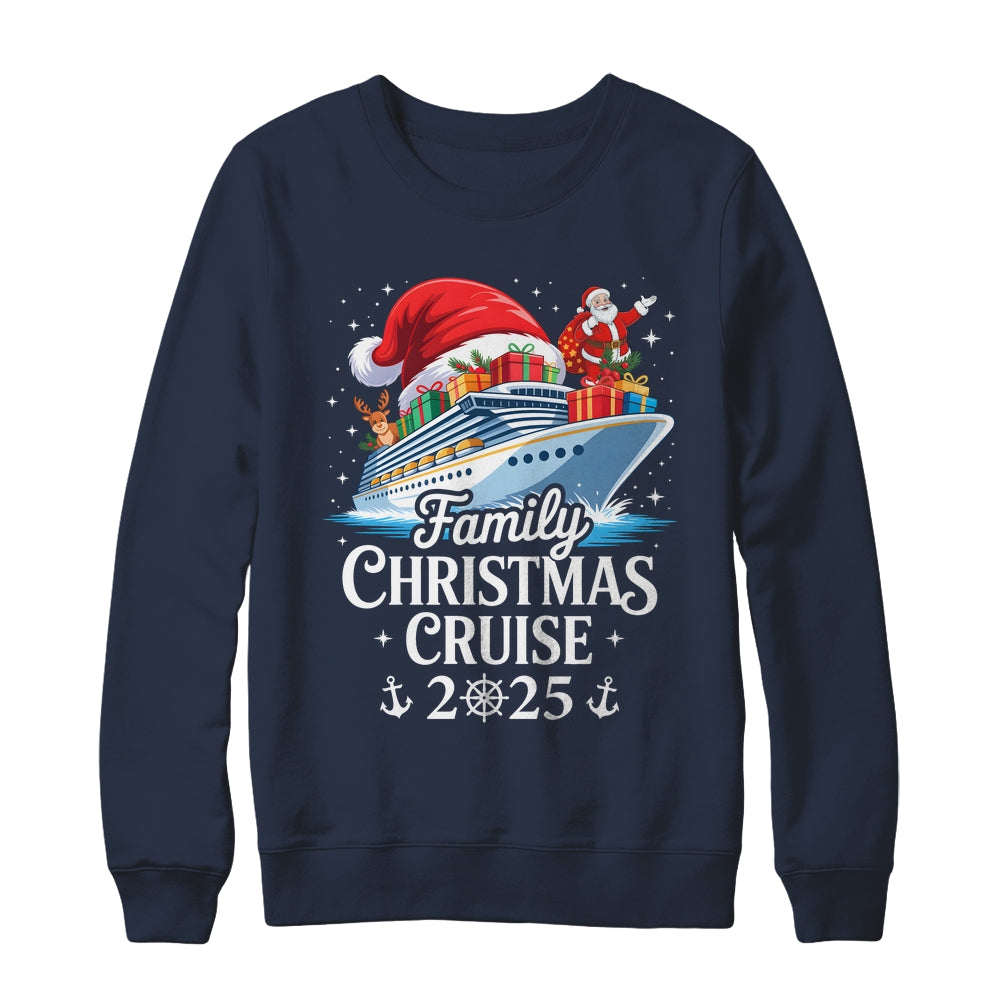 Family Christmas Cruise 2025 Matching Family Cruise Holiday Shirt & Sweatshirt | siriusteestore