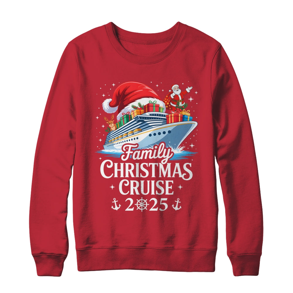 Family Christmas Cruise 2025 Matching Family Cruise Holiday Shirt & Sweatshirt | siriusteestore