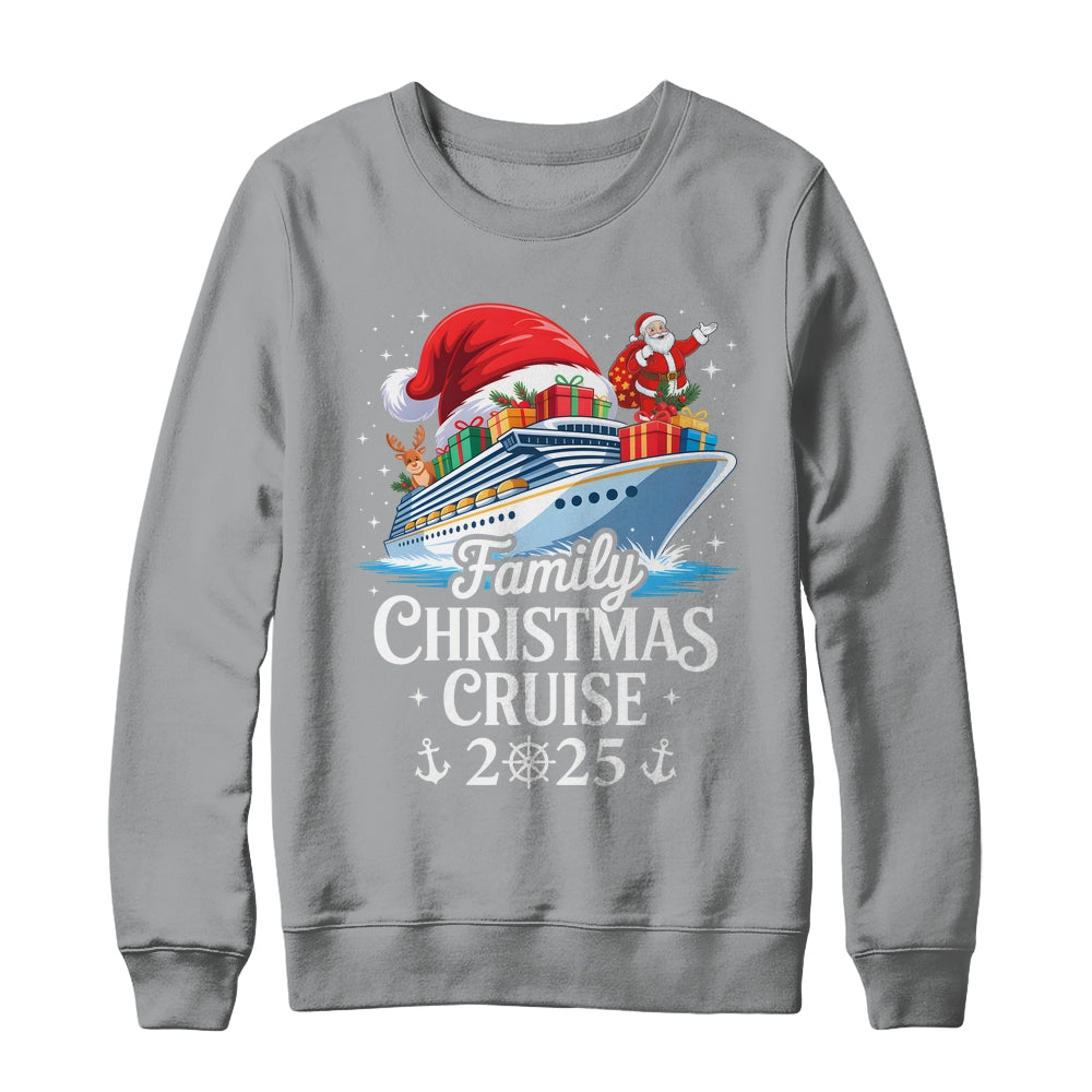 Family Christmas Cruise 2025 Matching Family Cruise Holiday Shirt & Sweatshirt | siriusteestore