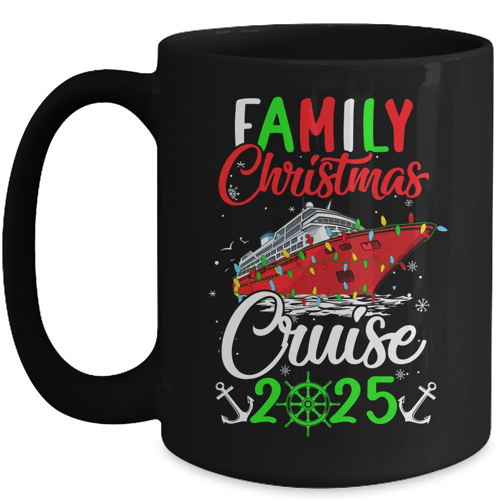 Family Christmas Cruise 2025 Squad Xmas Funny Cruising Lover Mug | siriusteestore