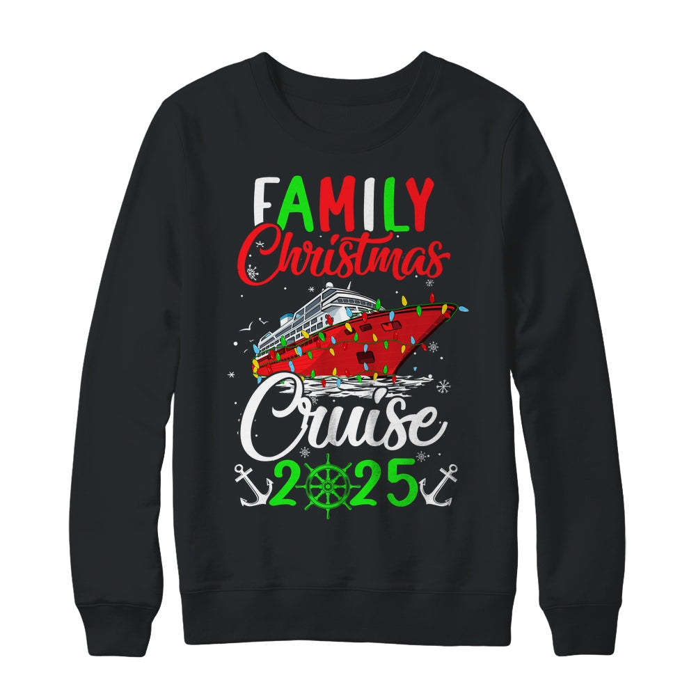 Family Christmas Cruise 2025 Squad Xmas Funny Cruising Lover Shirt & Sweatshirt | siriusteestore