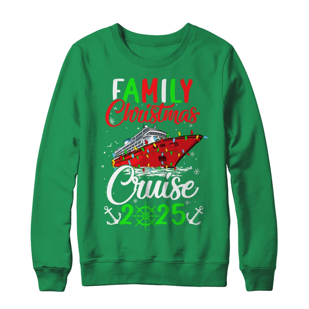 Family Christmas Cruise 2025 Squad Xmas Funny Cruising Lover Shirt & Sweatshirt | siriusteestore