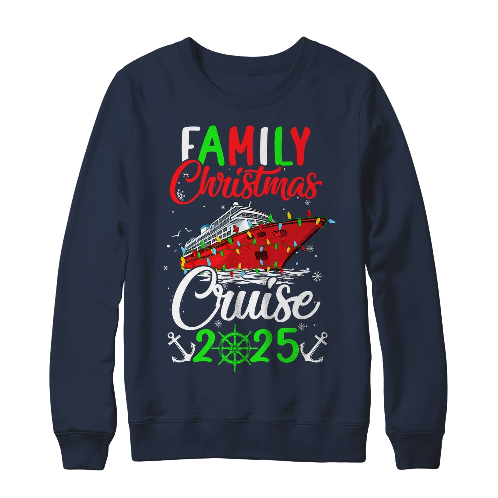 Family Christmas Cruise 2025 Squad Xmas Funny Cruising Lover Shirt & Sweatshirt | siriusteestore
