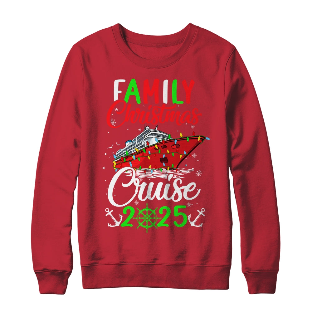 Family Christmas Cruise 2025 Squad Xmas Funny Cruising Lover Shirt & Sweatshirt | siriusteestore