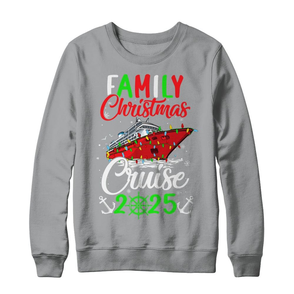 Family Christmas Cruise 2025 Squad Xmas Funny Cruising Lover Shirt & Sweatshirt | siriusteestore