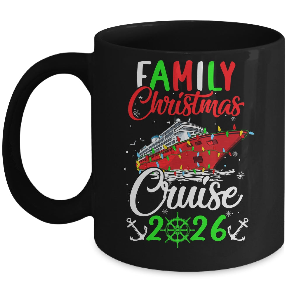 Family Christmas Cruise 2026 Squad Xmas Funny Cruising Lover Mug | siriusteestore
