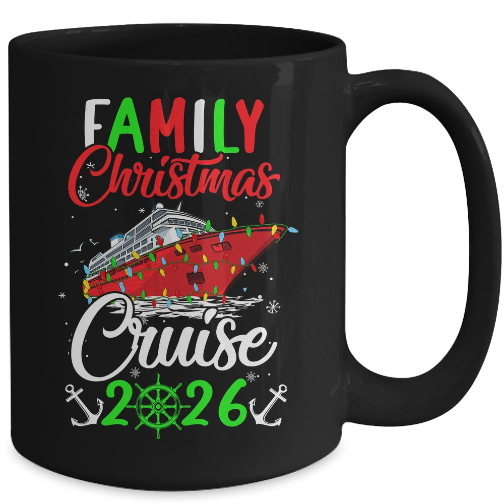 Family Christmas Cruise 2026 Squad Xmas Funny Cruising Lover Mug | siriusteestore