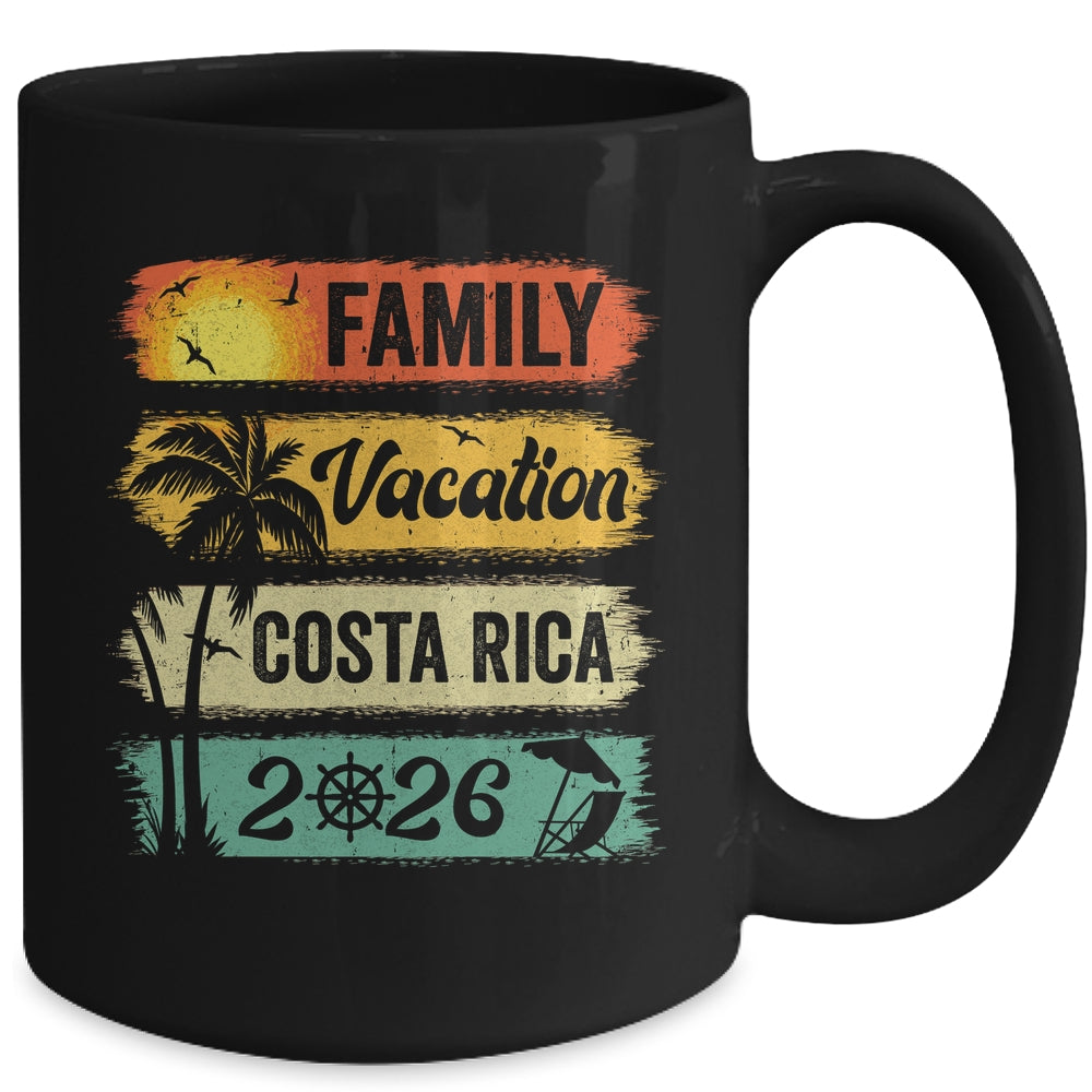 Family Costa Rica Vacation 2026 Funny Matching Group Family Mug | siriusteestore