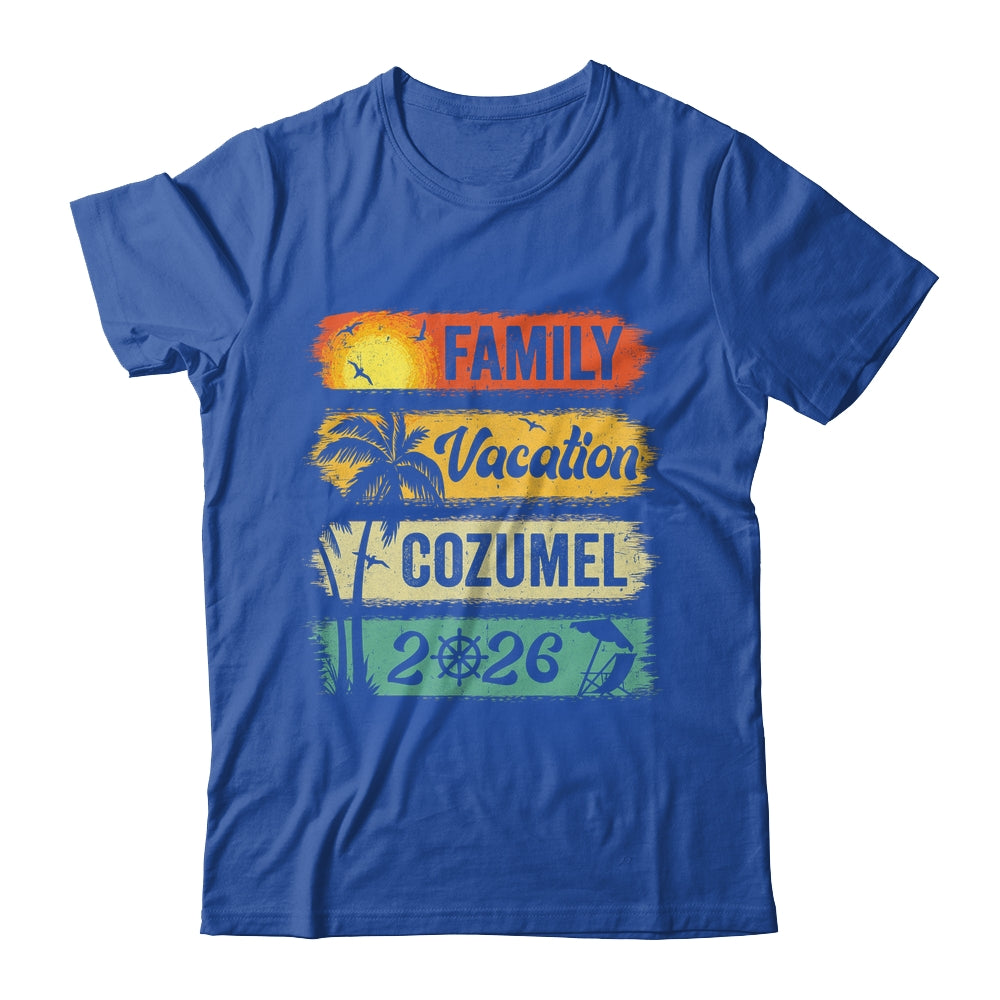 Family Cozumel Vacation 2026 Funny Matching Group Family Shirt & Tank Top | siriusteestore