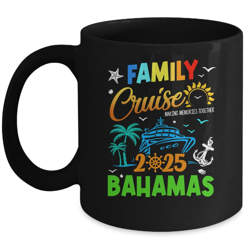 Family Cruise 2025 Bahamas Cruising Together Squad Matching Mug | siriusteestore