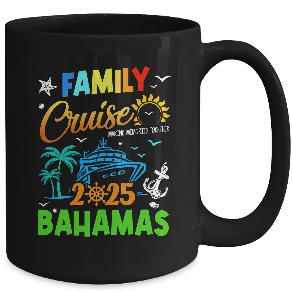 Family Cruise 2025 Bahamas Cruising Together Squad Matching Mug | siriusteestore