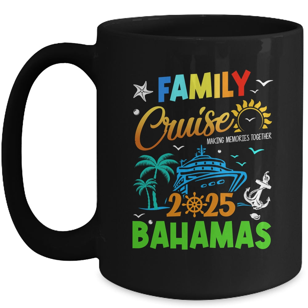 Family Cruise 2025 Bahamas Cruising Together Squad Matching Mug | siriusteestore