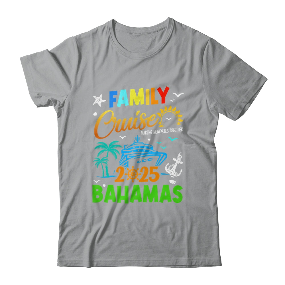 Family Cruise 2025 Bahamas Cruising Together Squad Matching Shirt & Tank Top | siriusteestore