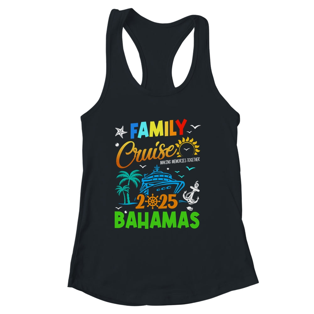 Family Cruise 2025 Bahamas Cruising Together Squad Matching Shirt & Tank Top | siriusteestore