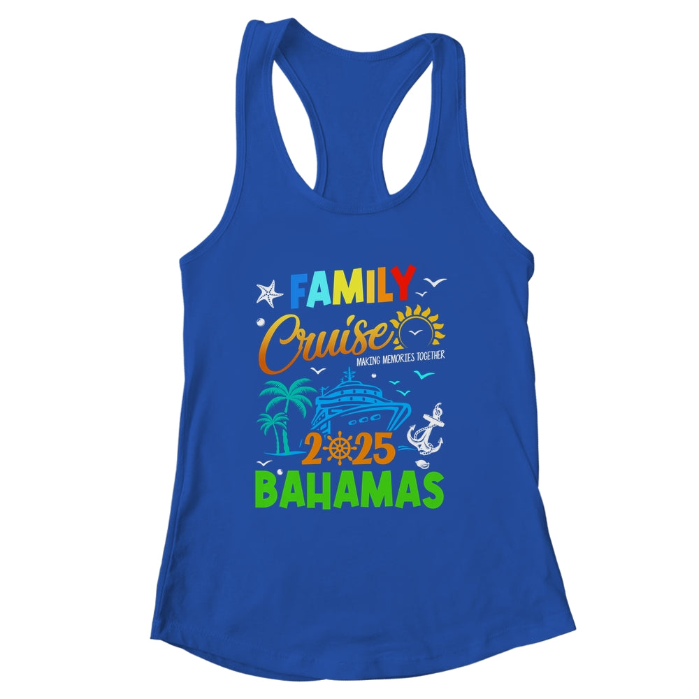 Family Cruise 2025 Bahamas Cruising Together Squad Matching Shirt & Tank Top | siriusteestore