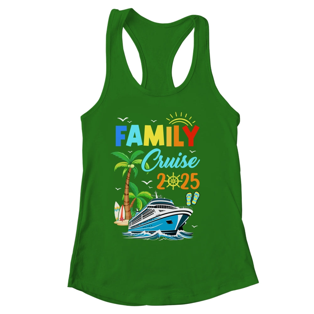 Family Cruise 2025 Funny Summer Vacation Cruise Ship Lover Shirt & Tank Top | siriusteestore