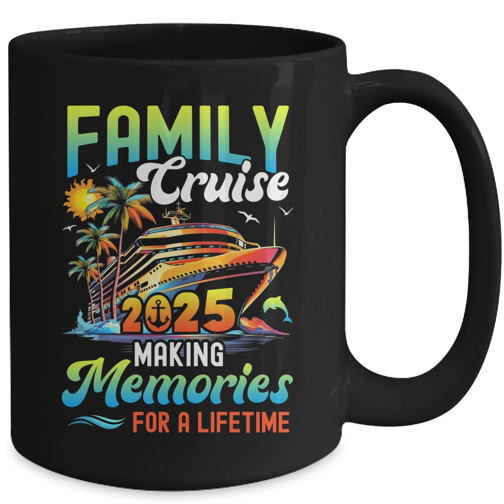 Family Cruise 2025 Making Memories Summer Vacation Matching Mug | siriusteestore
