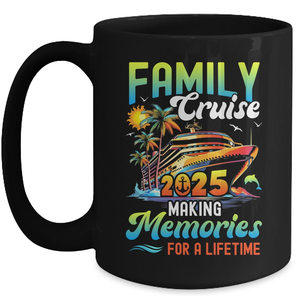 Family Cruise 2025 Making Memories Summer Vacation Matching Mug | siriusteestore