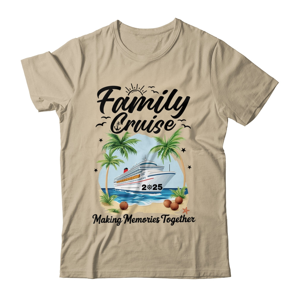 Family Cruise 2025 Vacation Trip Family Matching Cruise Ship Shirt & Tank Top | siriusteestore