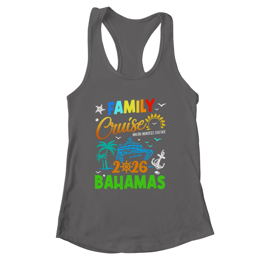 Family Cruise 2026 Bahamas Cruising Together Squad Matching Shirt & Tank Top | siriusteestore