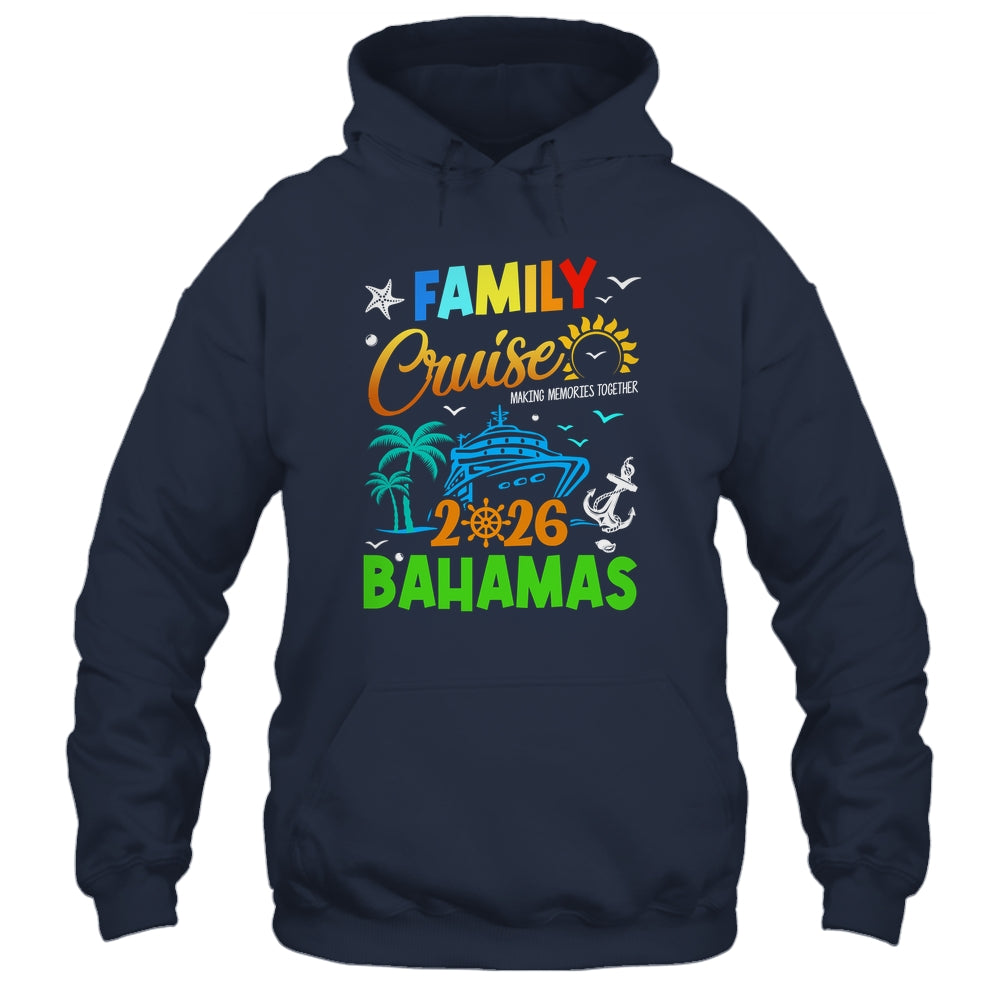 Family Cruise 2026 Bahamas Cruising Together Squad Matching Shirt & Tank Top | siriusteestore